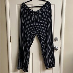 Cotton striped pants